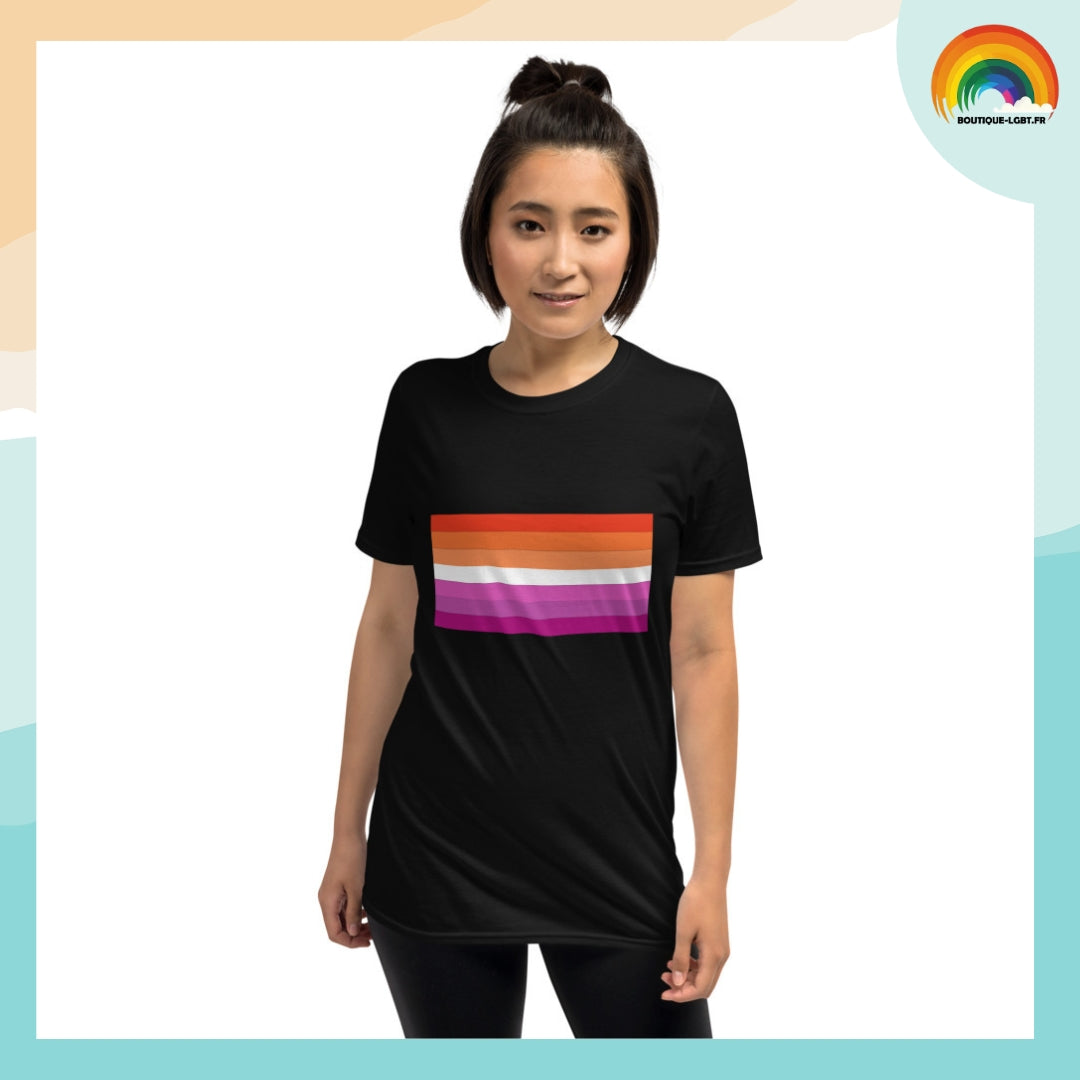 T-shirt Drapeau Lesbienne | Boutique LGBT